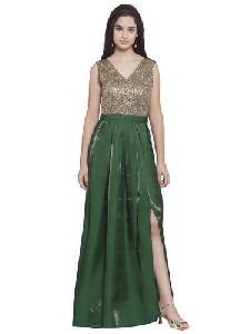 Green Party Gown