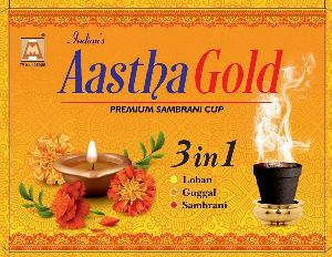 Indians Aastha Gold 3 in 1 Sambrani Cup