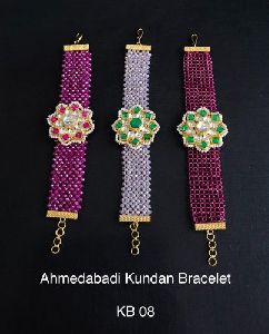 Ahmedabadi Kundan Bracelets