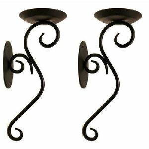 Iron Wall Candle Stand