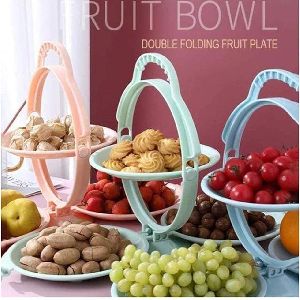 Foldable Fruit Plate Candy Dish