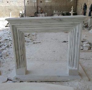 Marble Carved Fireplace