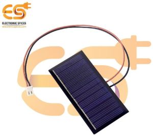 80mm X 40mm 6V 60mAh Rectangle Shape Polycrystalline Mini Epoxy Solar Panels with Wires