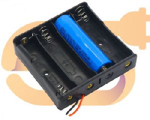 18650 3.7V 4 battery holder hard plastic case with wire (3.7V x 4 battery = 14.8Volt)