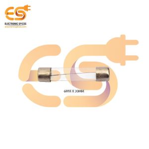 25A 250V 6mm X 30mm Fast Acting Glass Tube Cartridge Fuse