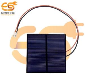 55mm x 55mm 6V 50mAh Square shape polycrystalline mini epoxy solar panels with JST