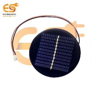 80mm diameter 6V 80mAh Circle shape polycrystalline mini epoxy solar panels with JST connectors