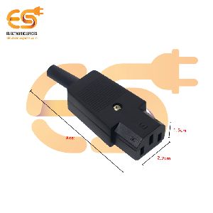 C13 10A 250V rewireable 3 pin female inlet module plug power supply socket