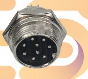 GX16 Male 9 pin 5A metal aviation connector