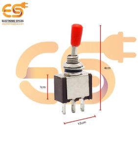 MTS201 6A 125V 3 Pin SPDT Metal Body Mini Toggle Switch