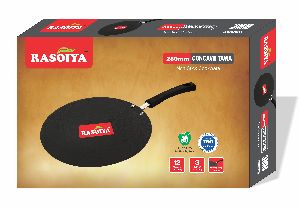 Ganga Black Non Stick Dosa Tawa 5 Mm, Size: 280