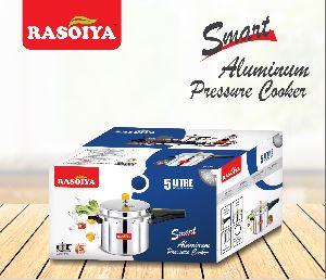 Rasoiya Smart 5 Ltr. Induction Base Aluminium Pressure Cooker