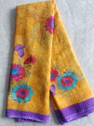 Printed Synthetic Saree