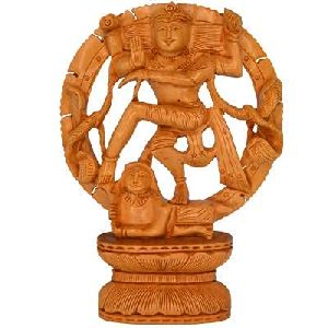 Wooden Nataraja Statue