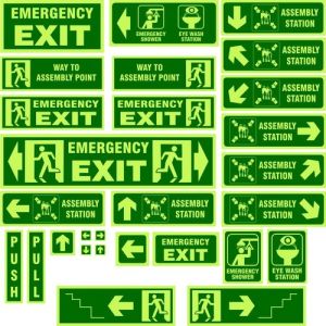 Photo Luminescent Safety Signage