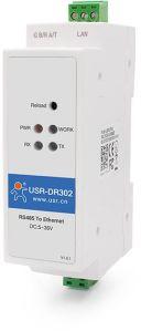 RS485 to Ethernet Converter DIN Rail Mount with MODBUS Option (DR302)