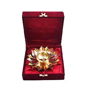 Copper Brass Diya Combo with Gift Box