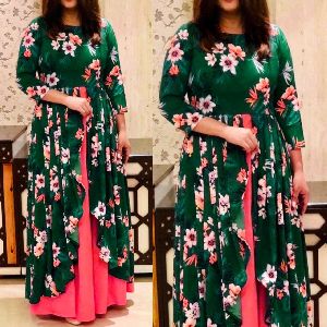 Rayon with digital print kurti