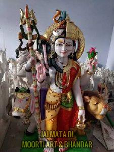 Marble Ardhanarishvara Statue