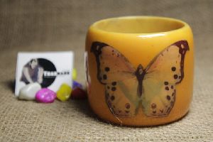 Butterfly Printed Wide Resin Bangle Designer Ladies Bangle Epoxy Bangle Printed Bangles From Tradnary