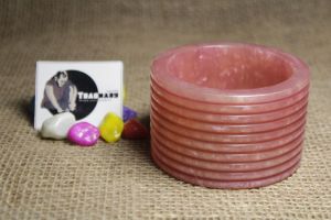 Pink Wide Resin Bangle with Lining Pattern Carved Resin Bangle Designer Bangle Sankha Ladies Bangle from Tradnary