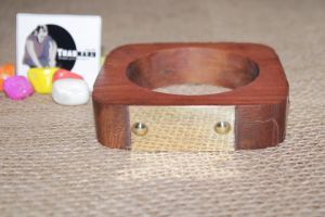 Antique Square Wooden Bangle With Brass Strip Bangles From Tradnary