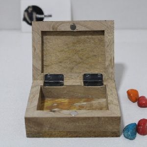 Small Mango Wood Ring & Watch Box With Magnetic Lock Jewelry Box From Tradnary