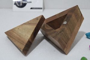 Triangle Small Wooden Box With Magnetic Lock Wooden Jewelry Box From Tradnary