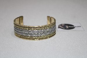 Stylish Brass Cuff Bracelet Gold Color Antique Cuff Bracelet From Tradnary