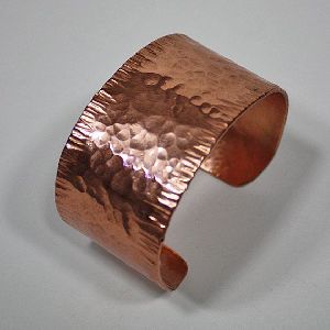 Wide Hammer Design Copper Cuff Bracelet Hammered Copper Bracelet From Tradnary Exim Private Limited