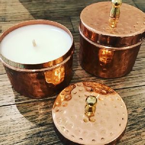 Copper Candle Jar