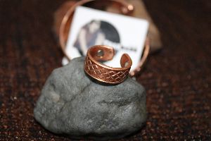 Copper Finger Ring Magnetic Copper Finger Ring handmade jewelry From Tradnary