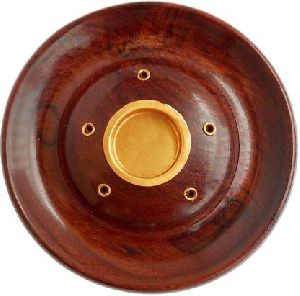 Wood Incense Holder Plate Shape Incense Burner In Platter Shape Cone Burner From Tradnary