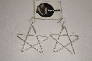 Silver Star Shape Earring Partyware Stars Earrings From Tradnary