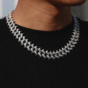 designer jewellery set/ Cuban link chain