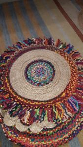 Round rug handloom