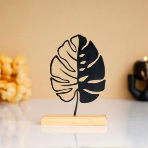 Monstera Leaf Metal Sculpture