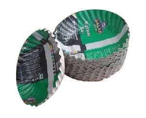 6 Inch Green Laminated Paper Plates
