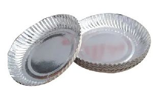 9 Inch Round Silver Foil Paper Plates