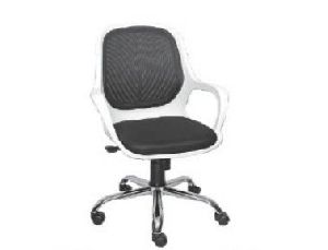 Queen White DLX Workstation Office Chair