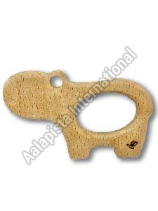 Hippo Wooden Teether