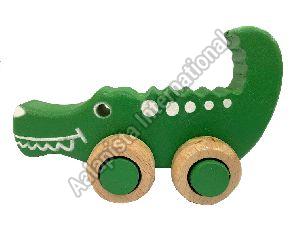 Wooden Crocodile Cart