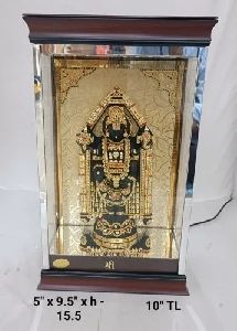 10 Inch Gold Plated Tirupati Balaji Idol