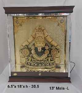 13 Inch Gold Plated Tirupati Balaji Idol