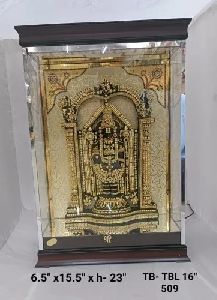 16 Inch Gold Plated Tirupati Balaji Idol