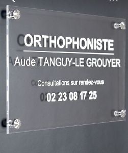 Glass Name Plate