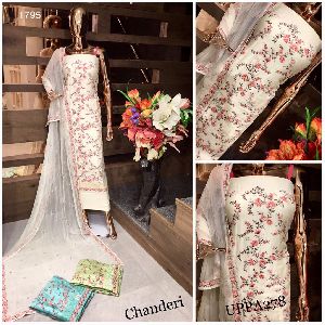 Heavy Embroidered Unstitched Suits
