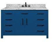 48x22x34.5 Inch Larva Blue Bathroom Vanity