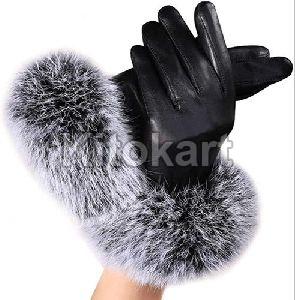 Ladies Leather Hand Gloves