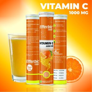 Vitamin C 1000 mg Effervescent Tablets 15 and 20 Tablet per Tube